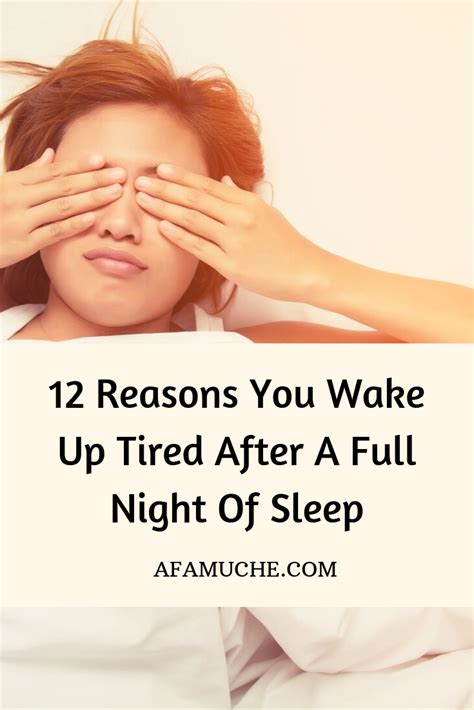 12 Reasons You Wake Up Tired After A Full Night Of Sleep Waking Up Tired Morning Routine
