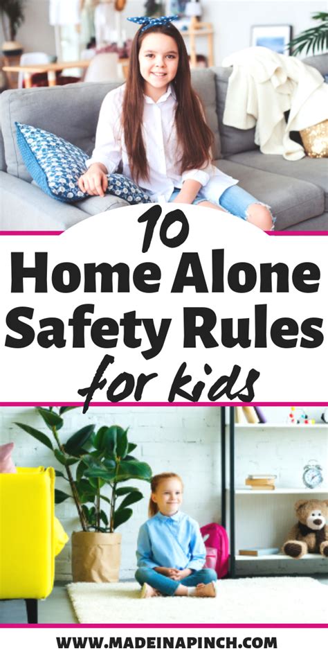 10 Essential Stay Home Alone Rules For Safe Kids Printable Rules