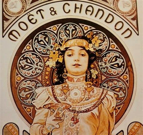 Ad Poster For Moet And Chandon Dry Imperial Champagne 1899 Alfons Maria