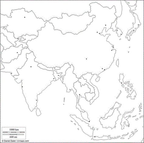3 mapa físico de asia con relieves y ríos. Mapa de Asia