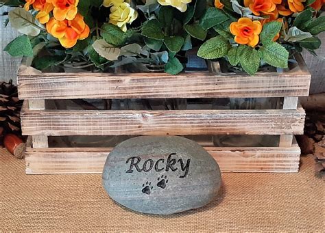 Pet Grave Marker Engraved Signature Rocks Engraved Rock