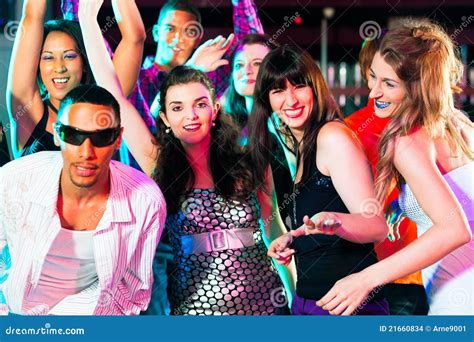 Disco Party People Dancing In A Club Stock Photo Image Of Dance