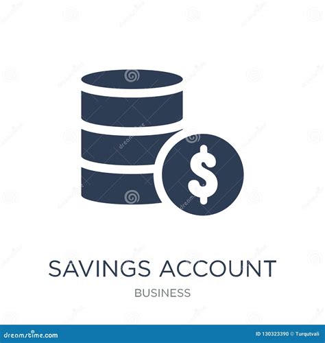 Savings Account Icon Trendy Flat Vector Savings Account Icon On Stock