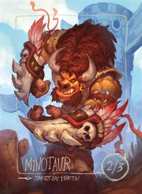 Minotaur For Mtg James Loy Martin Warcraft Art World Of Warcraft