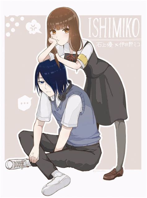 ishigami x miko parejas anime bonitas parejas de anime manga parejas de anime