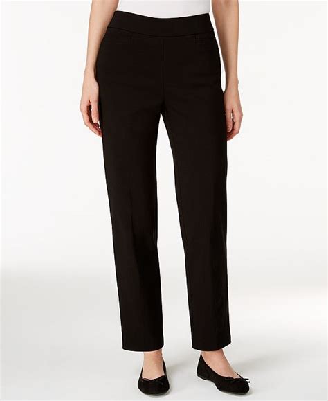 Alfred Dunner Classics Allure Pull On Slim Leg Pants And Reviews Pants