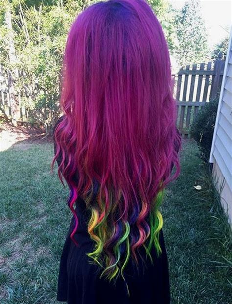 30 Coolest Rainbow Hair Color Ideas To Try In 2023