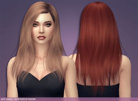 Anto Sunrise Sims Hair Sims 4 Black Hair Sims 4 Characters