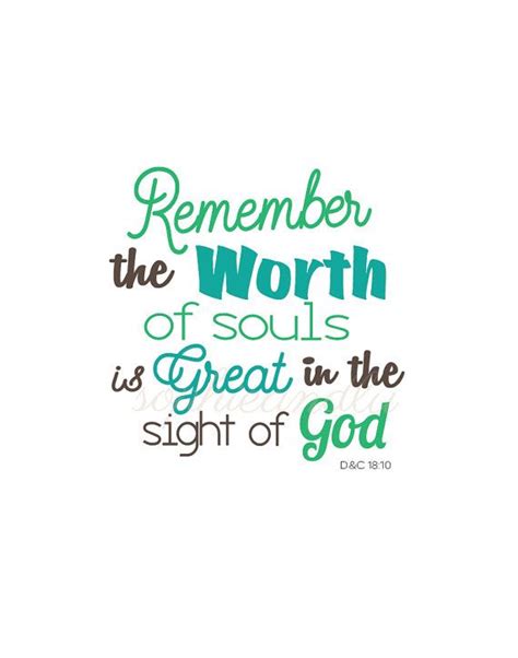 Worth Of Souls Is Great In The Sight Of God Printable Set On Etsy