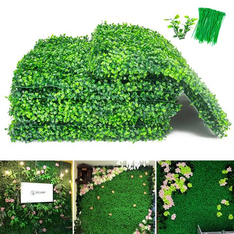 Buy Tecspace 12pcs 20x20 Artificial Grass Wall2 Height High Density