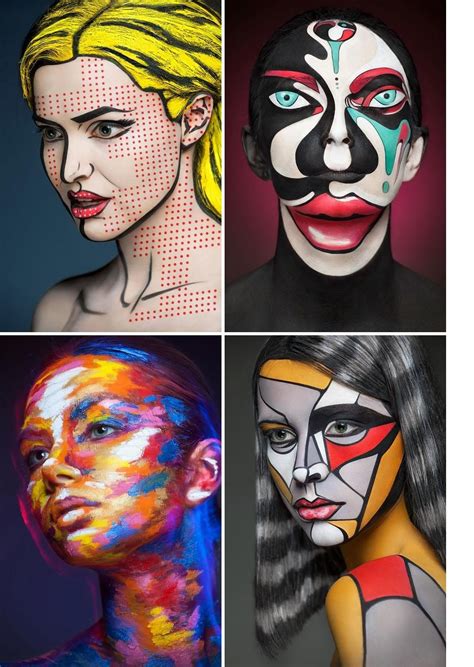 Art Of Face Photography By Alexander Khokhlov Pop Art Makeup Face