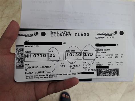 Review Of Malaysia Airlines Flight From Jakarta To Kuala Lumpur In Economy