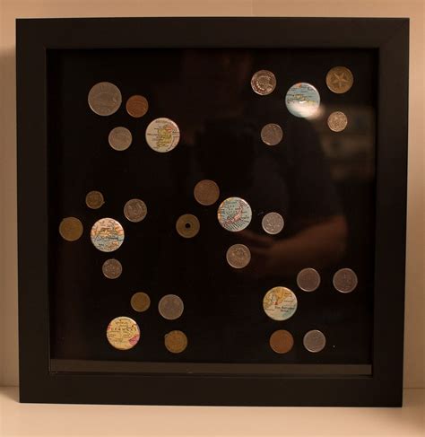 Display Foreign Coins In A Simple Shadowbox To Showcase Your Travels