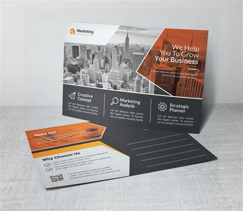 Psd Business Postcards Design Graphic Prime Graphic Design Templates