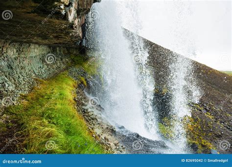 Path Behind The Waterfall Stock Photo Image Of Scenery 82695042