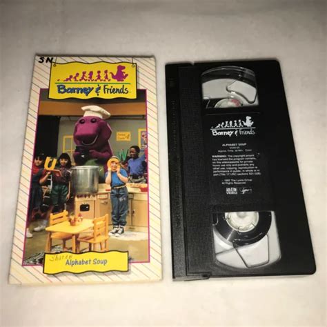 Barney And Friends Time Life Vhs Video Alphabet Soup Vintage 1992 Tape