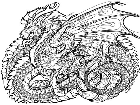 Dragon coloring pages will help your child focus on details, develop creativity, concentration, motor skills, and color recognition. Celtic Dragon Coloring Pages at GetColorings.com | Free ...