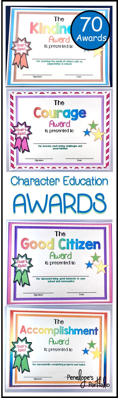 These Positive Behavior Award Certificates Include A Thats Epic