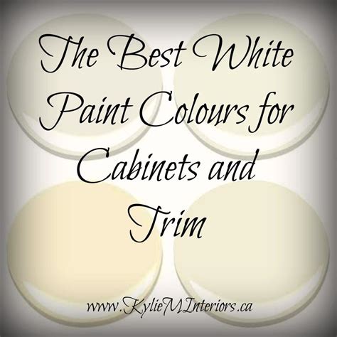 Need to keep the black counter tops but change the handles and faucet. The 4 Best White Paint Colours for Cabinets: Benjamin ...