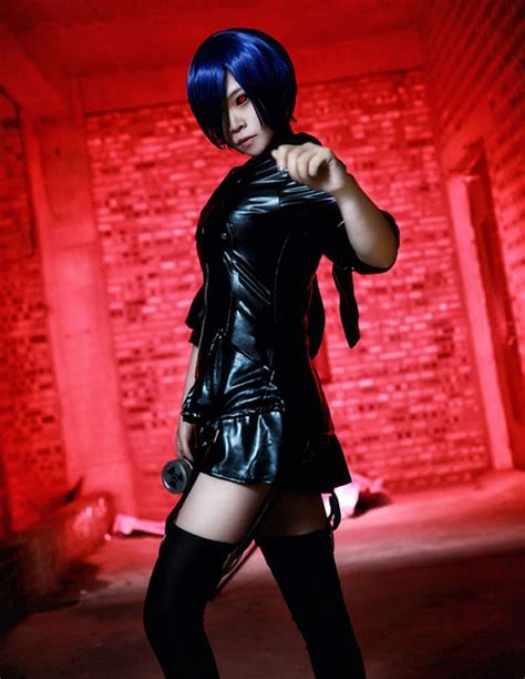 Tokyo Ghoul Touka Kirishima Battlefr Black Fight Anime Cosplay Costume