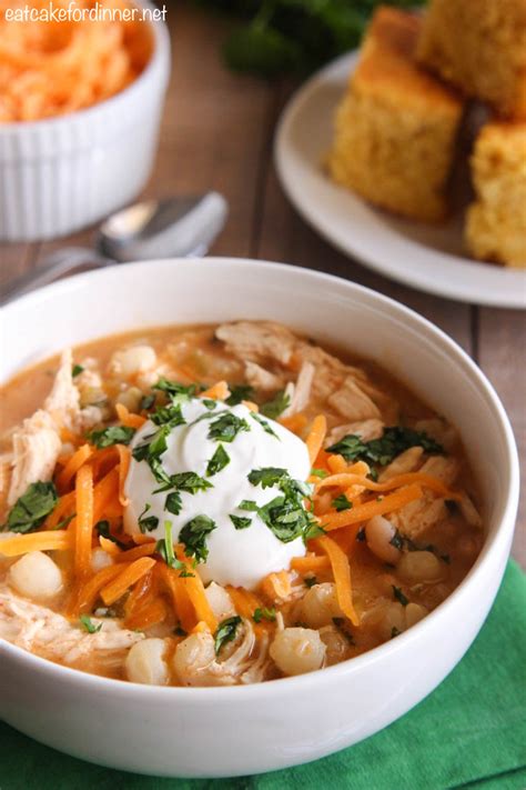 Eat Cake For Dinner Slow Cooker White Chicken Chili With Hominy