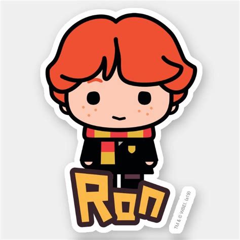 Ron Weasley Cartoon Character Art Sticker Dibujos Animados De Harry Potter