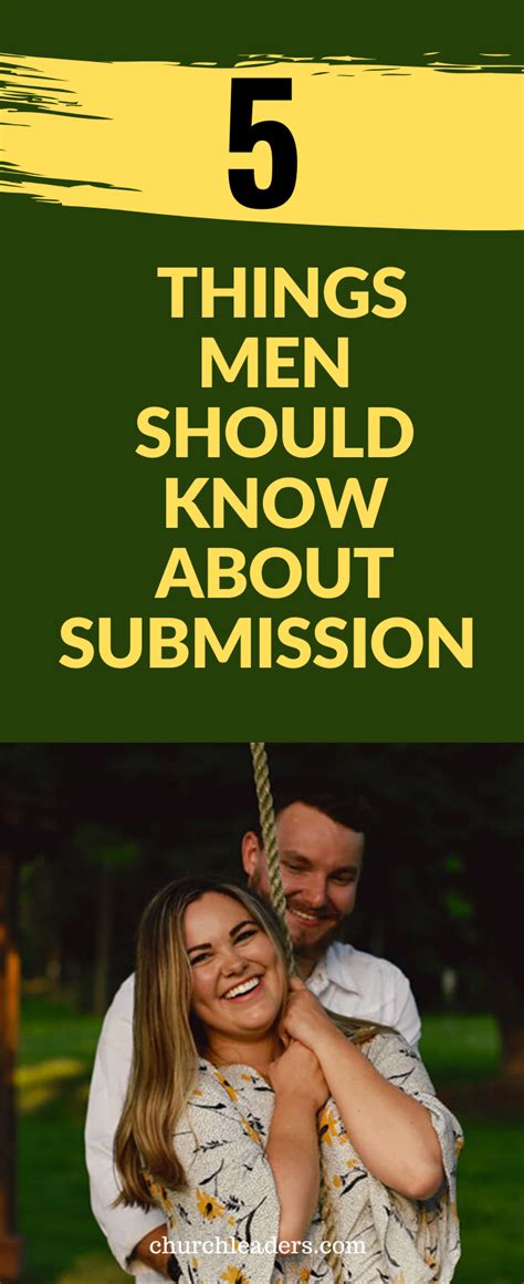 5 Things Men Should Know About Submission In The Bible