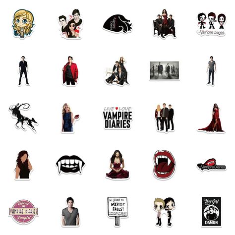 Buy The Vampire Diaries Stickers Pack 50pcs Tv Series Vinyl