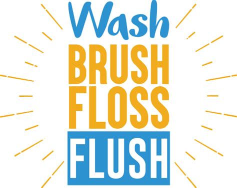 Wash Brush Floss Flush Bathroom Free Svg File Svg Heart