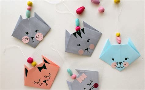 How To Make An Easy Origami Cat Fun Crafts Kids