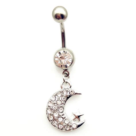 Body Piercing Fashion Belly Button Rings Surgical Steel Barbells Dangle