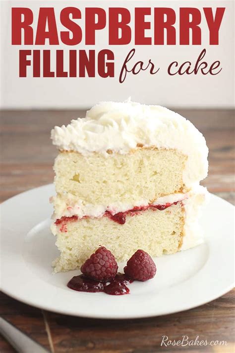 No tiers, only one chance at flavor combinations. Raspberry Filling for Cakes - Perfect recipe for White or Chocolate Cakes