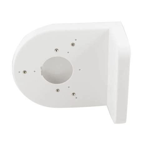 White Plastic Right Angle Bracket Wall Mount Shelf For Dome Camera In