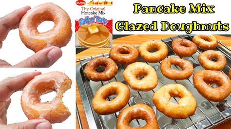 Glazed Doughnuts Using Pancake Mix Quick And Easy Parang Krispy