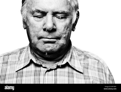 Portrait Man Closed Eyes Black And White Stock Photos And Images Alamy