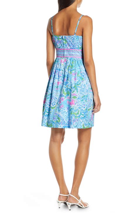 Lilly Pulitzer Cotton Lilly Pulitzer Katlynn Print Sundress In Blue Lyst