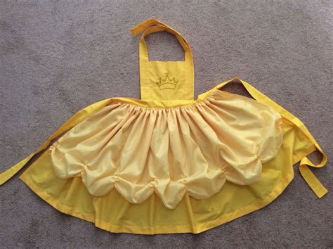 Disney Princess Inspired Belle Dress Up Apron Dress Up Aprons Disney