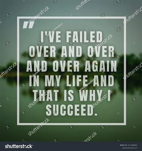 Inspirational Motivational Quote On Blur Background Stock Photo