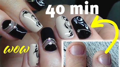 How To Do Nail Transformation And Simple Nail Designs On Short Bitten