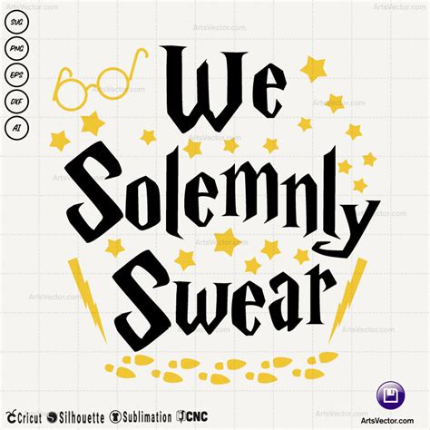We solemnly swear we are up to no good SVG PNG EPS DXF AI - Arts Vector