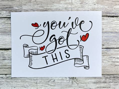 Encouragement Card Blank Or Your Message Inside Thinking Of Etsy In 2021 Encouragement Cards