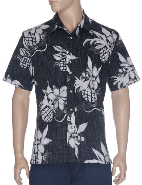 Ukuleles Button Up Collar Aloha Dress Shirt Aloha Shirts Club