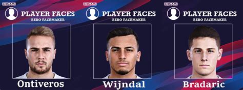 Pes 2020 Faces Ontiveros And Wijndal And Bradaric By Bebo Pesnewupdate