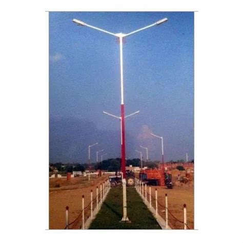 6 To 12 Meter Mild Steel Double Arm Street Light Poles At Rs 5000unit