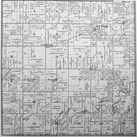 Indiana Township Plat Map Of Marion County Iowa