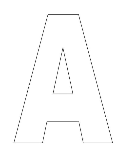 Alphabet Letter A Template For Kids 1 1700×2300 Pixels Free