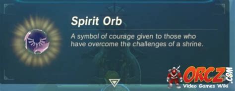 Breath Of The Wild Spirit Orb The Video Games Wiki