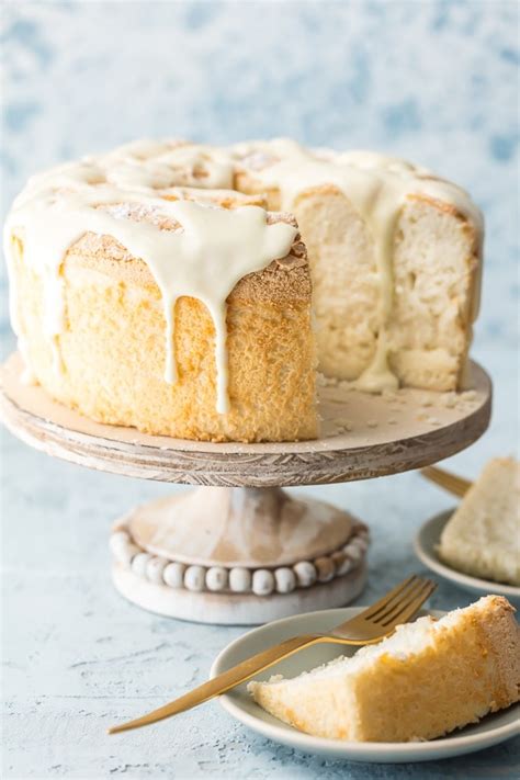 This can be eaten as is, or served with fruit toppings, ice cream, or a citrus glaze on top. Easy Angel Food Cake Recipe - How to Make Angel Food Cake