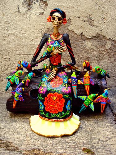 Frida Kahlo Catrina Con Pajaros Hermosa Catrina De Frida K Flickr