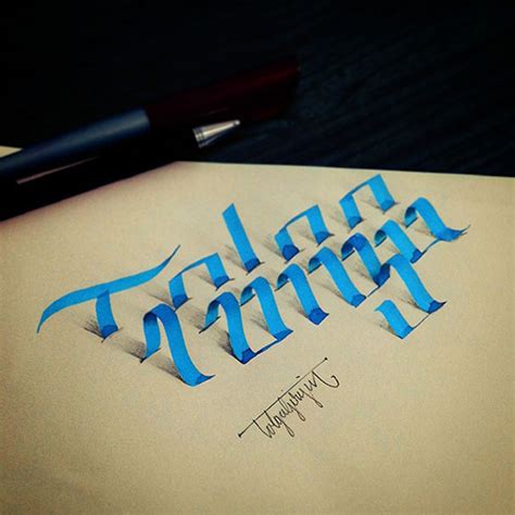 3d Lettering A New Trend For Calligraphers And Typographers Designbolts